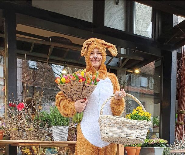 Der Osterhase steht auch schon bereit.