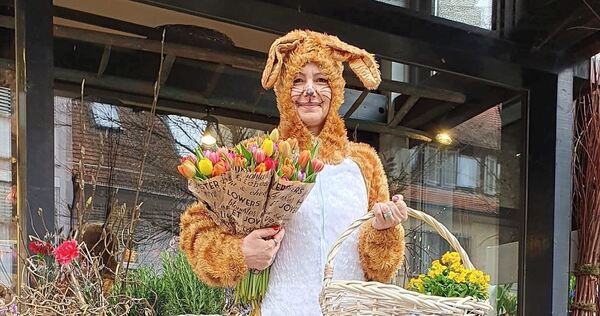 Der Osterhase steht auch schon bereit.