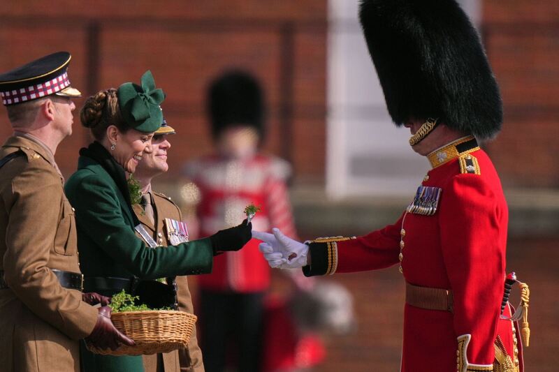 Prinzessin Kate bei St.-Patrick’s-Day-Parade der Irish Guard