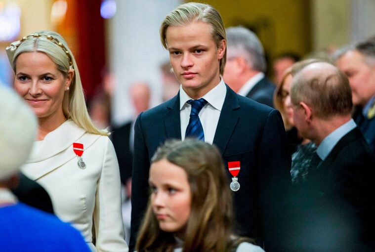 Mette-Marit und ihr Sohn Marius Borg Høiby Mette-Marit und ihr Sohn Marius Borg Høiby
