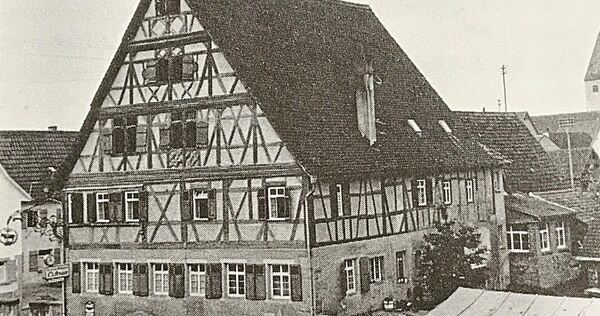 Der Ochsen mit Biergarten (um 1930)