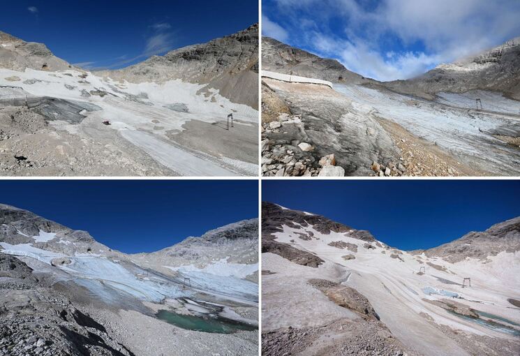 Klimawandel in Deutschland - Nördlicher Schneeferner Klimawandel in Deutschland - Nördlicher Schneeferner
