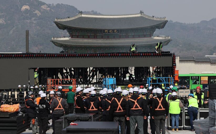 Vor Comeback-Konzert von BTS Vor Comeback-Konzert von BTS