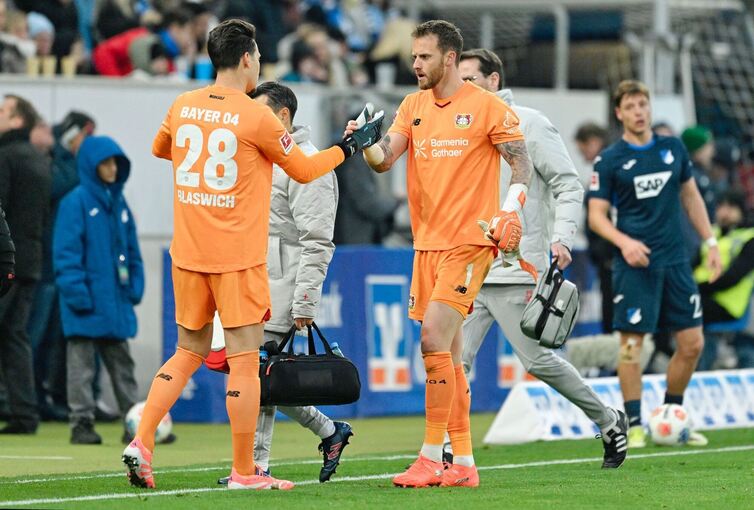 Janis Blaswich und Mark Flekken