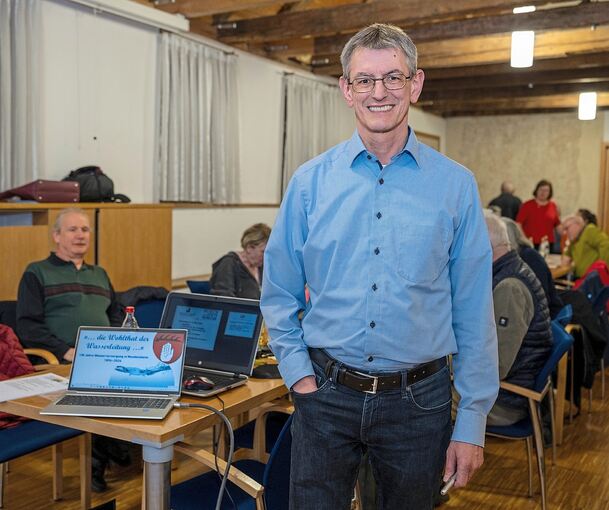 Hans-Peter Winkler rollt die Historie „Die Wohlthat der Wasserleitung“ auf.