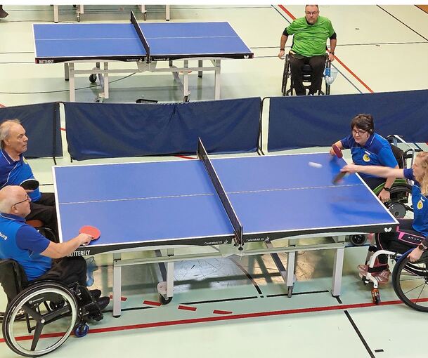 Para-Tischtennis ist beliebt, ob im Single oder Doppel. Der VfR spielt mit acht weiteren Teams in der Regionalliga Süd-West und ist auch beim Ludwigsburger Stadtpokal des KSV Hoheneck dabei.