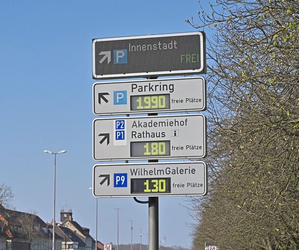 Nummern markieren jetzt die Parkhäuser und sollen zur besseren Übersicht beitragen.