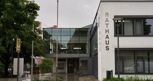 Das Rathaus in Affalterbach.