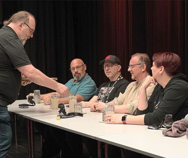 Ein Gin-Tasting direkt vor Ort.