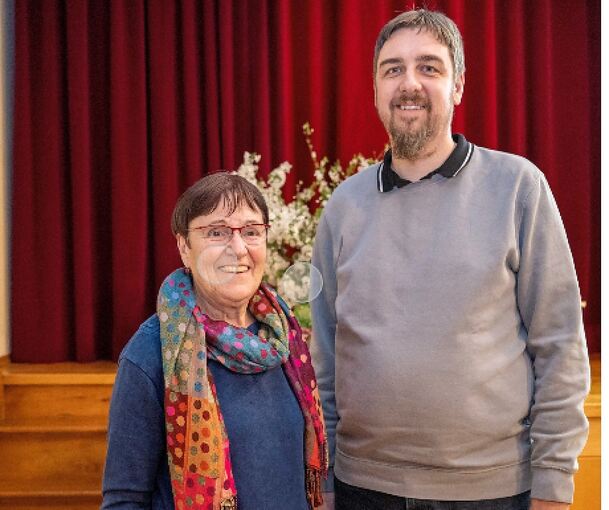 Irmgard Böhler und ihr Nachfolger Adrian Sander.