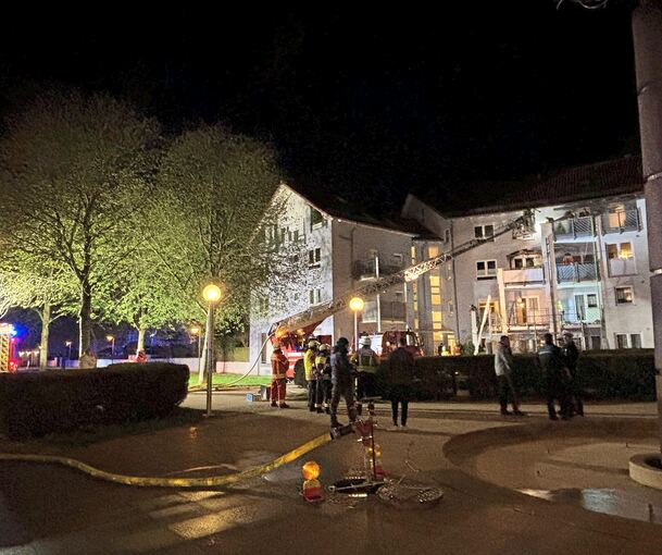 Großes Feuerwehraufgebot am Montagabend im Kornwestheimer Stotzgebiet.