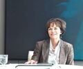 Nicola Leibinger-Kammmüller in ihrem Büro in Ditzingen. Aus terminlichen Gründen konnte sie nicht nach Ludwigsburg auf die NewsCouch kommen. Deshalb wurde der Podcast per Videocall geführt.
