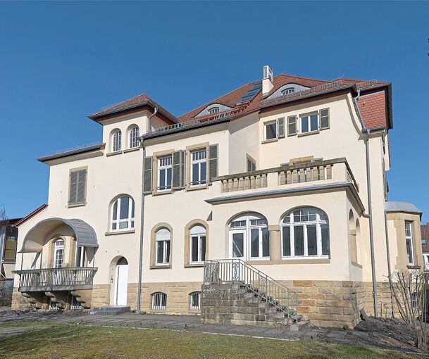 Blick auf die Villa Mack in der Brenzstraße.