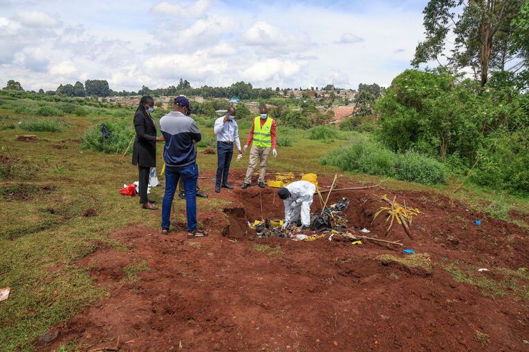 Massengrab in Kenia