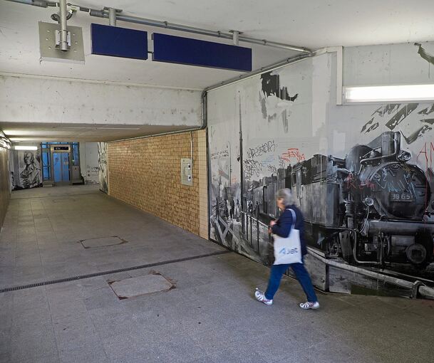 Ab Mai soll die Unterführung am Marbacher Bahnhof erneuert werden.