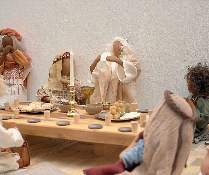 Abendmahl mit den Jüngern. Abendmahl mit den Jüngern.