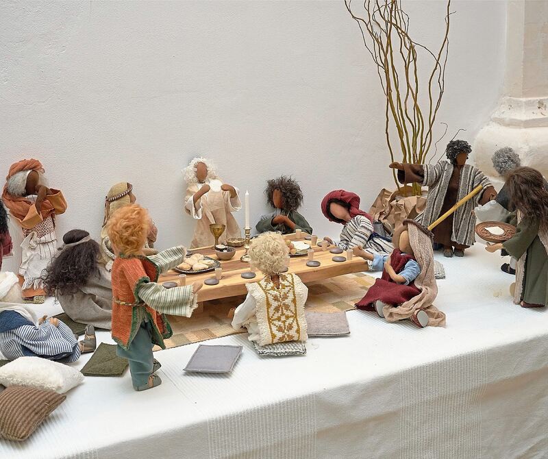 Abendmahl mit den Jüngern. Abendmahl mit den Jüngern.