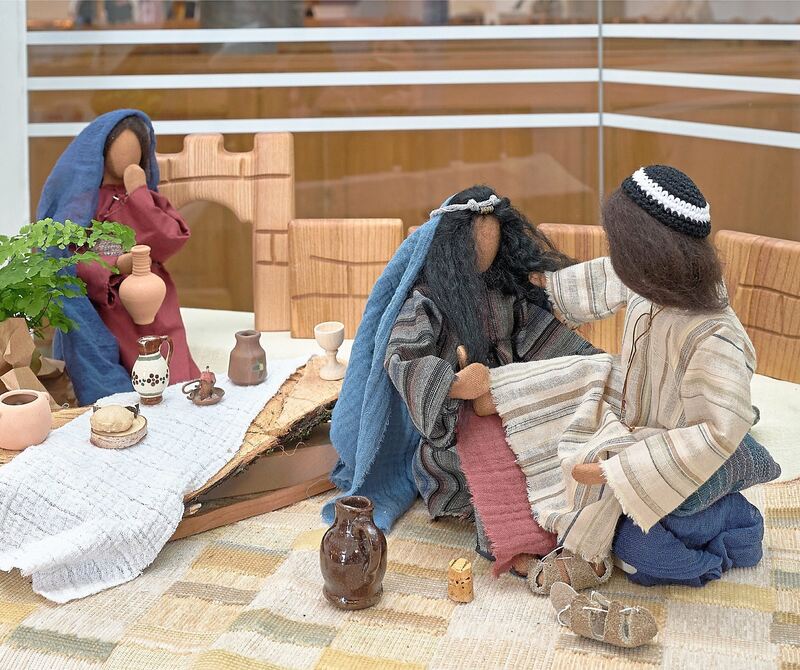 Maria salbt Jesus. Maria salbt Jesus.