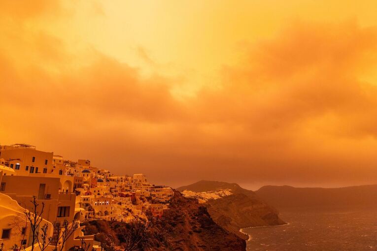 Sandsturm über der Ägäis Sandsturm über der Ägäis