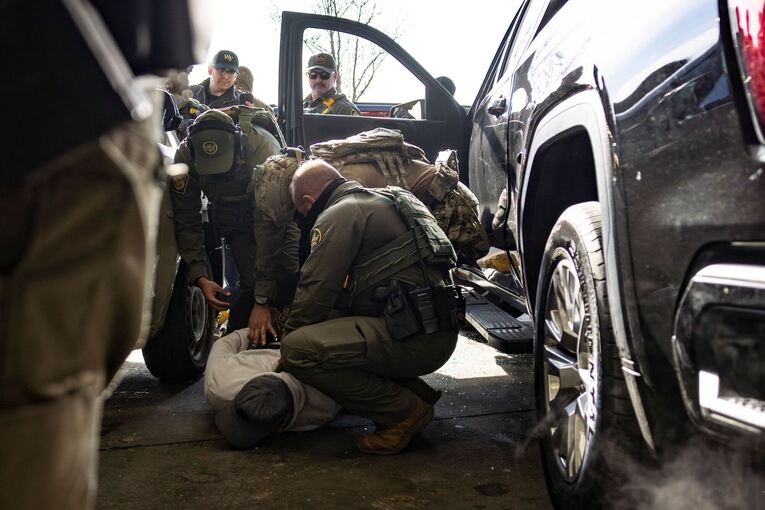 Razzia vor Baumarkt durch US-Einwanderungsbehörde