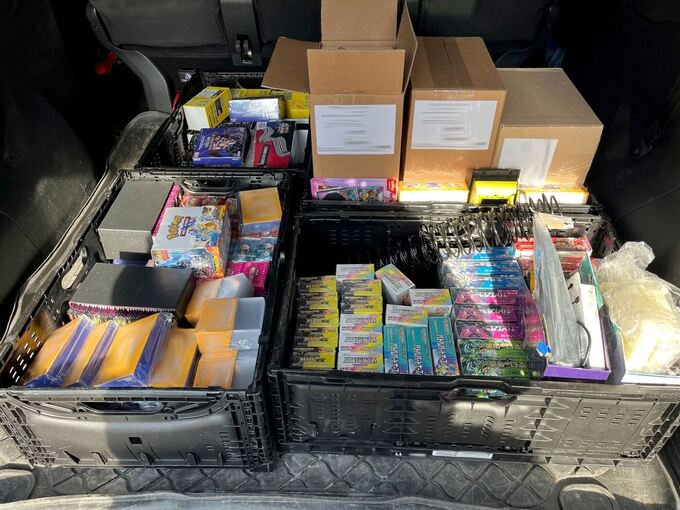 Tausende Pokémon-Karten im Kofferraum