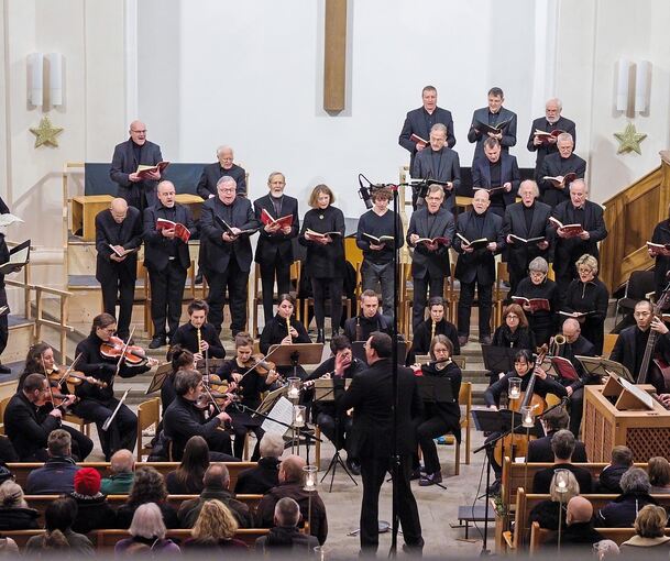 Mit rund 60 Sängerinnen und Sänger des Chors der Stadtkirche und des Ludwigsburger Motettenchors (hier bei einem früheren Konzert) hat Bezirkskantor Martin Kaleschke van Beethovens Oratorium „Christus am Ölberg“ aufgeführt.