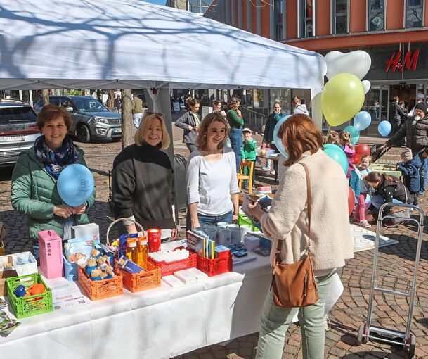 Die junge Initiative informierte am Stand über Autismus und Hilfsangebote.