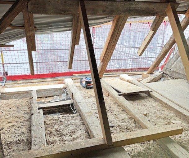 Der Blick von innen nach draußen.