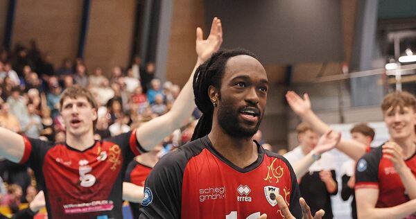 Erwartet ein spannendes Spiel im Hexenkessel des VfB Friedrichshafen: Ludwigsburgs Diagonalangreifer Nyherowo Omene.