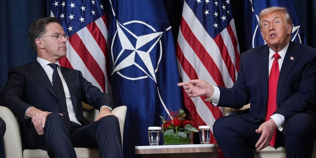 Nato-Generalsekretär Rutte und US-Präsident Trump