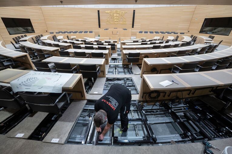 Umbau im Landtag von Baden-Württemberg Umbau im Landtag von Baden-Württemberg