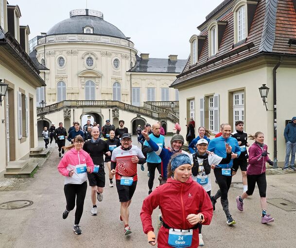 Schloss Solitude bietet eine prächtige Kulisse für den Start.