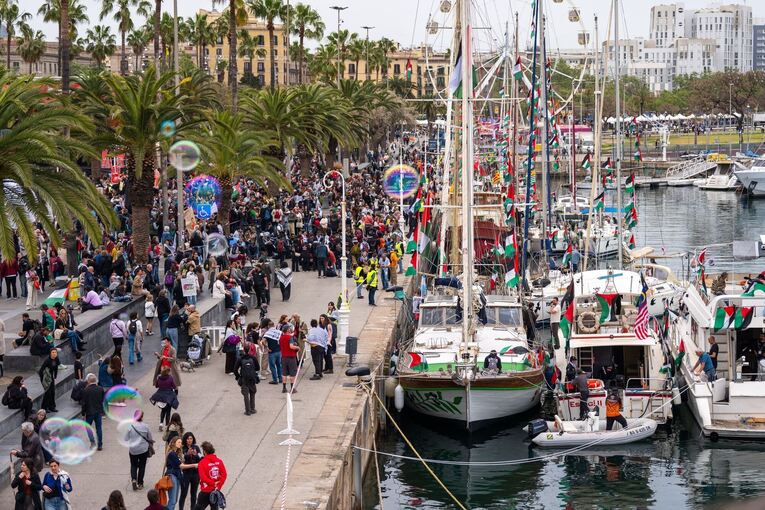 Nahostkonflikt - Gaza-Flotte in Barcelona