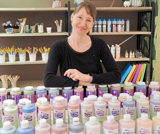 Melanie Herrmann hat ihr „Kreativstudio Herzgemacht“ vergrößert und Geschäftsräume in der Friesenstraße 16 in Oßweil bezogen.