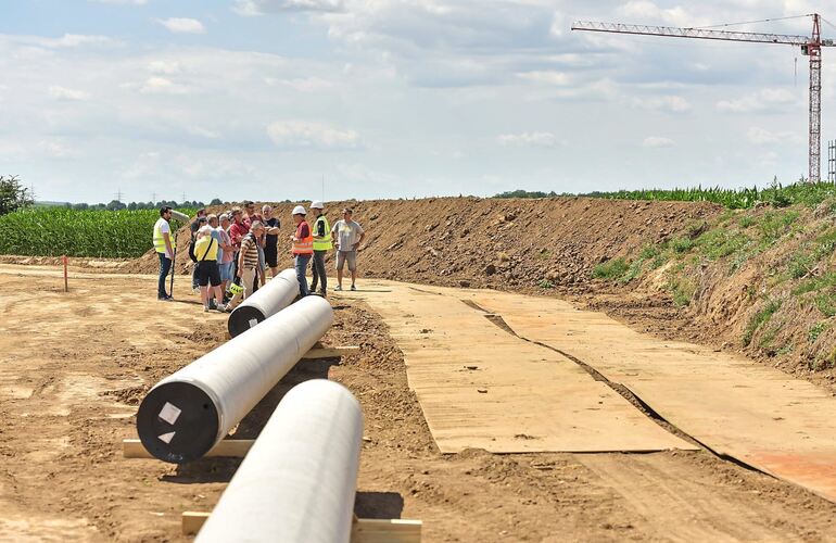 Die Süddeutsche Erdgasleitung zieht sich auch durch den Landkreis Ludwigsburg.