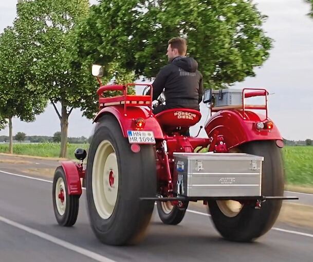 Mit diesem Porsche-Diesel macht sich Micha von der Rampe auf den Weg nach Mallorca.