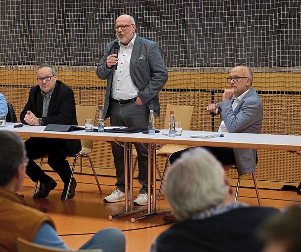 Stehen Rede und Antwort: Thomas Kiwitt, Rainer Schäuffele und Thomas Knödler (von links).