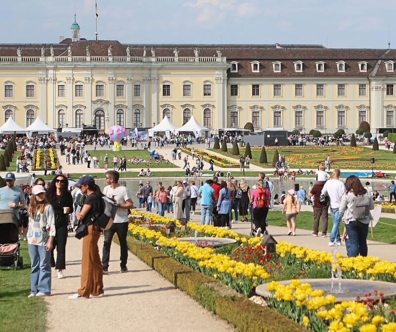 Der Besucherandrang im Blühenden Barock ist groß.