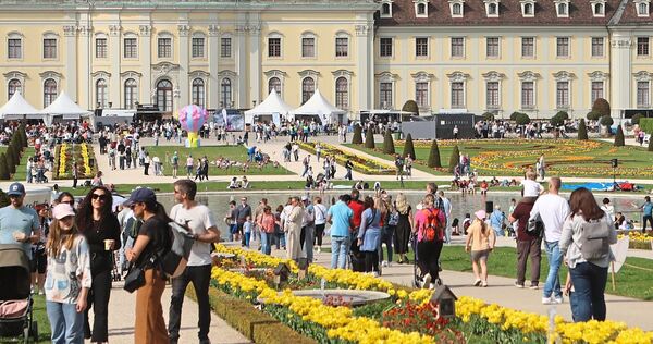 Der Besucherandrang im Blühenden Barock ist groß.