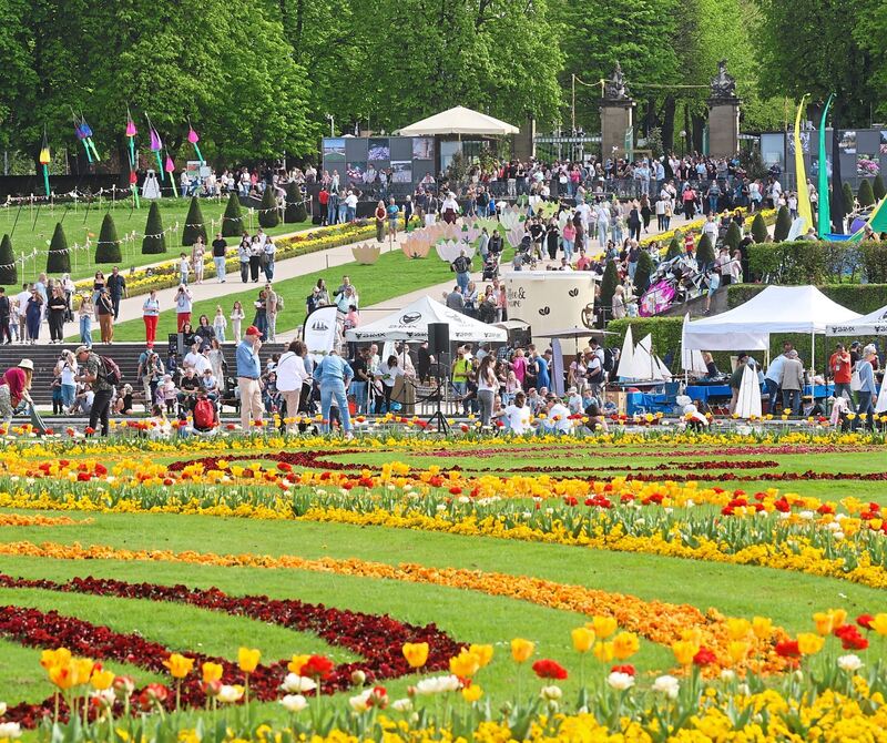 Viel los im Blühenden Barock.