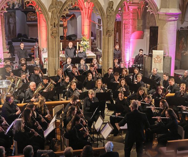 Die Cyriakuskirche ist zum Klangraum für Blasmusik geworden.