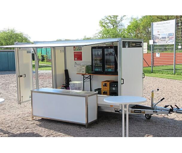 Der neue Ausschankwagen.