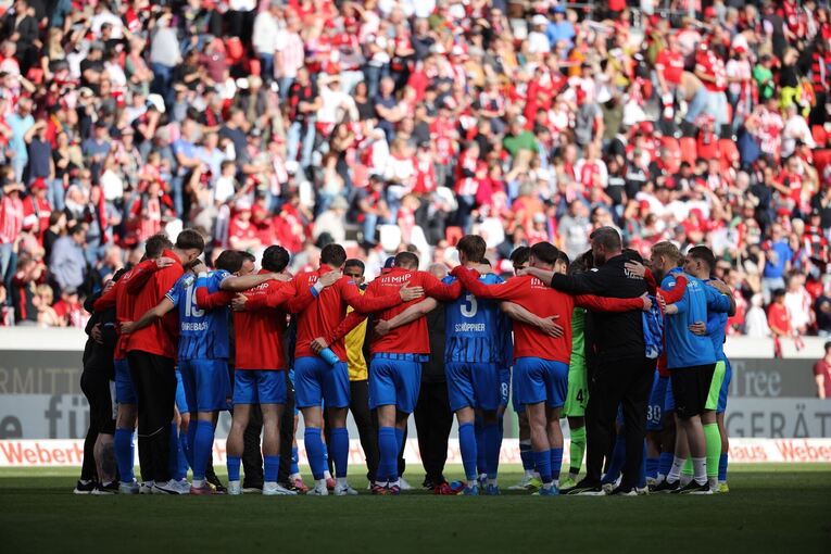 Die Spieler des 1. FC Heidenheim