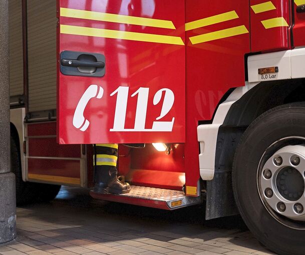 Die Feuerwehr im Einsatz.