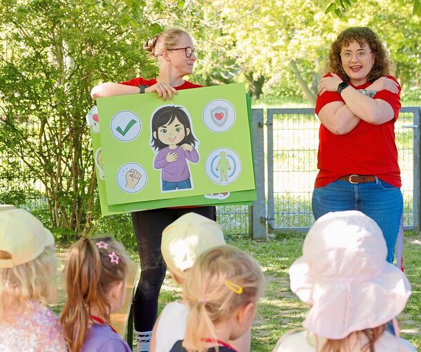 Wie können Grenzen gesetzt werden? Das lernen Kinder beim Kinderschutztag der Awo.