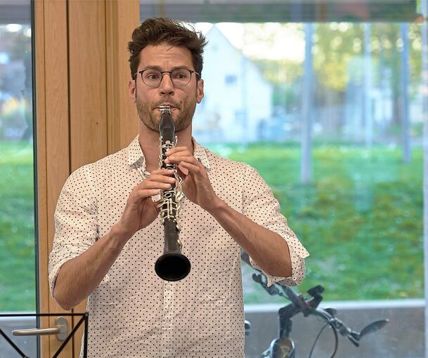 Der Klarinettist Yannick Trares ist Solist beim Meisterkonzert der Stadtkapelle Ludwigsburg.