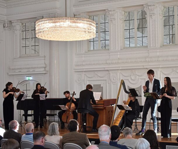 Eine freie Rekonstruktion nach dem Pasticcio-Prinzip: „La Dafne“ im Marmorsaal des Neuen Schlosses.