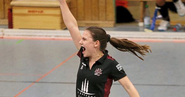 Mit vier Saisontoren nur eine Bude hinter ihrem Bruder von den Stuttgarter Kickers: Daniela Bauer vom HC Ludwigsburg.