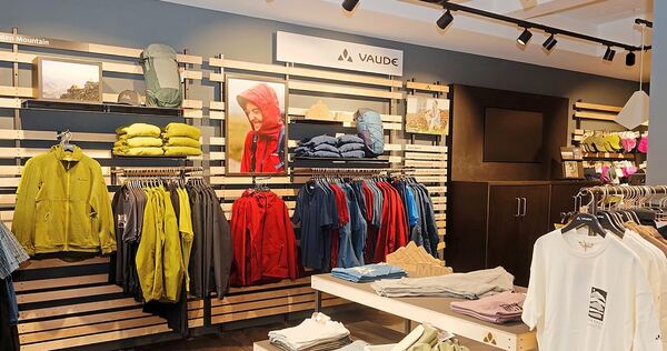 Blick in den Vaude-Shop.