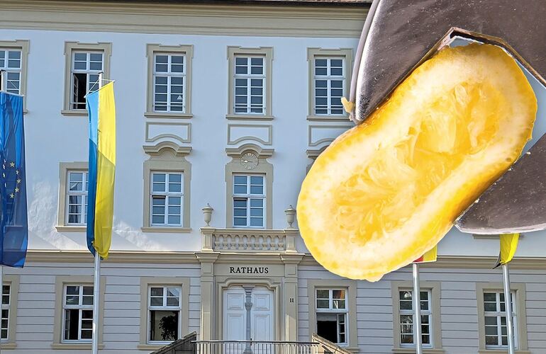 „Die Zitrone ist nicht nur ausgequetscht, sie ist bereits am Austrocknen“: Ludwigsburgs Oberbürgermeister greift angesichts der Haushaltskrise zu Metaphern. Knecht fühlt sich von Bund und Land „im Stich gelassen“.